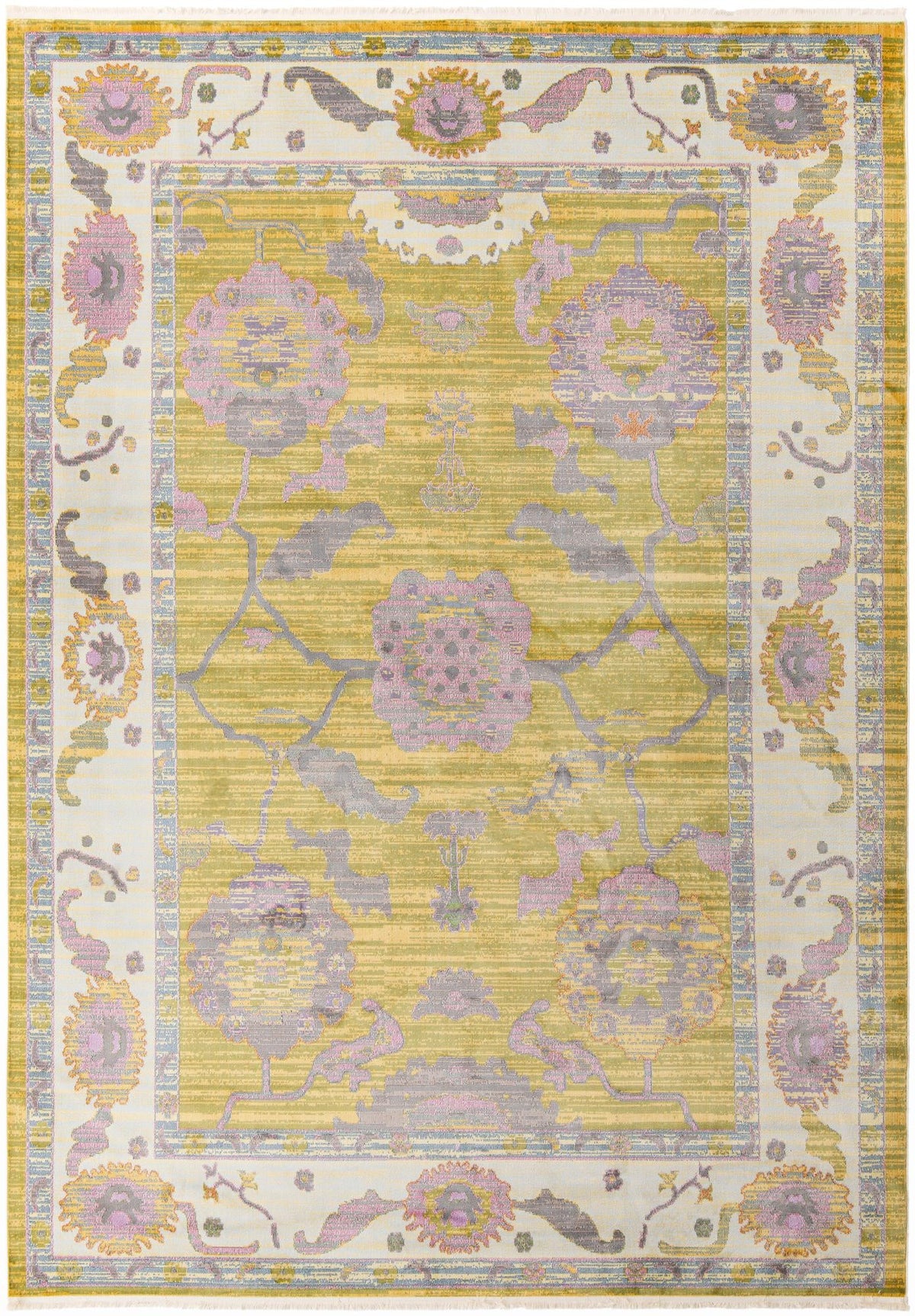 Arcadia Rugs Collection Area Rug - Eden (Green) Rectangle Green Main