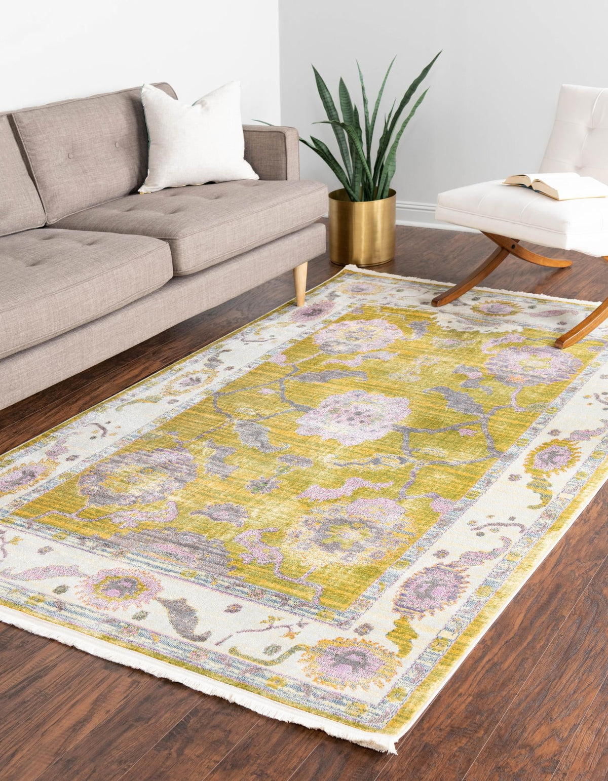 Arcadia Rugs Collection Area Rug - Eden (Green) Rectangle Green  lifestyle 4