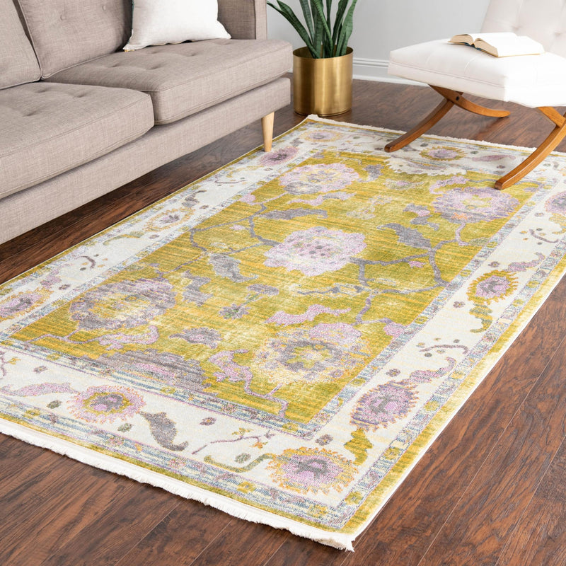 Arcadia Rugs Collection Area Rug - Eden (Green) Rectangle Green  lifestyle 12