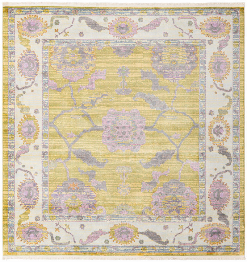 Arcadia Rugs Collection Area Rug - Eden (Green) Square Green  lifestyle 14