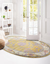Arcadia Rugs Collection Area Rug - Eden (Green) Oval Green  lifestyle 25