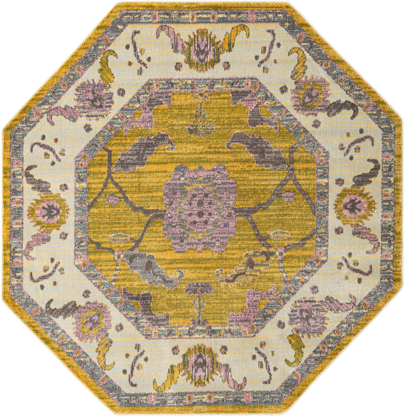 Arcadia Rugs Collection Area Rug - Eden (Green) Octagon Green  lifestyle 36