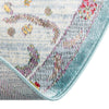 Arcadia Rugs Collection Area Rug - Eden (Aqua and Blue) Round Aqua and Blue  lifestyle 46