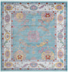 Arcadia Rugs Collection Area Rug - Eden (Aqua and Blue) Square Aqua and Blue  lifestyle 11