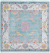Arcadia Rugs Collection Area Rug - Eden (Aqua and Blue) Square Aqua and Blue  lifestyle 36
