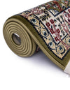 Persian Elegance Collection Area Rug -  Kerman (Green) Runner Green  lifestyle 70