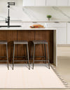Thar Cotton Collection Area Rug - Borsh Rectangle Beige and White  lifestyle 13