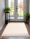 Thar Cotton Collection Area Rug - Borsh Rectangle Beige and White  lifestyle 37