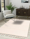 Thar Cotton Collection Area Rug - Borsh Rectangle Beige and White  lifestyle 69