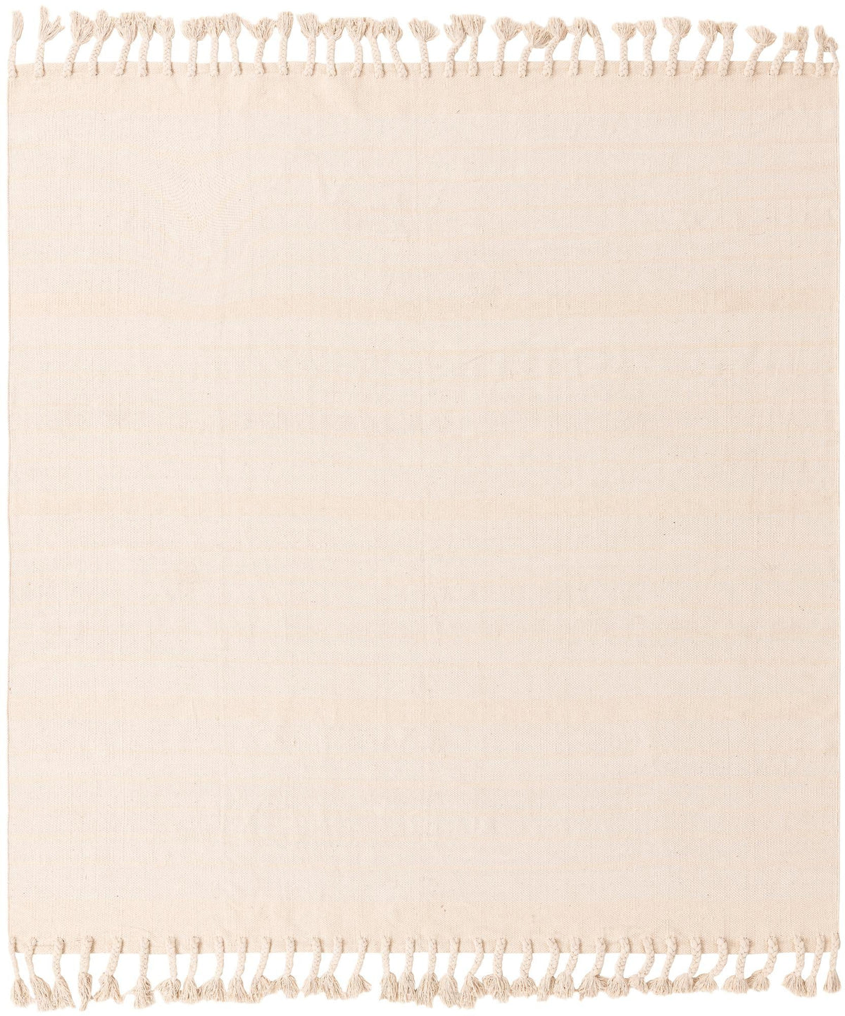 Thar Cotton Collection Area Rug - Borsh Square Beige and White  lifestyle 126