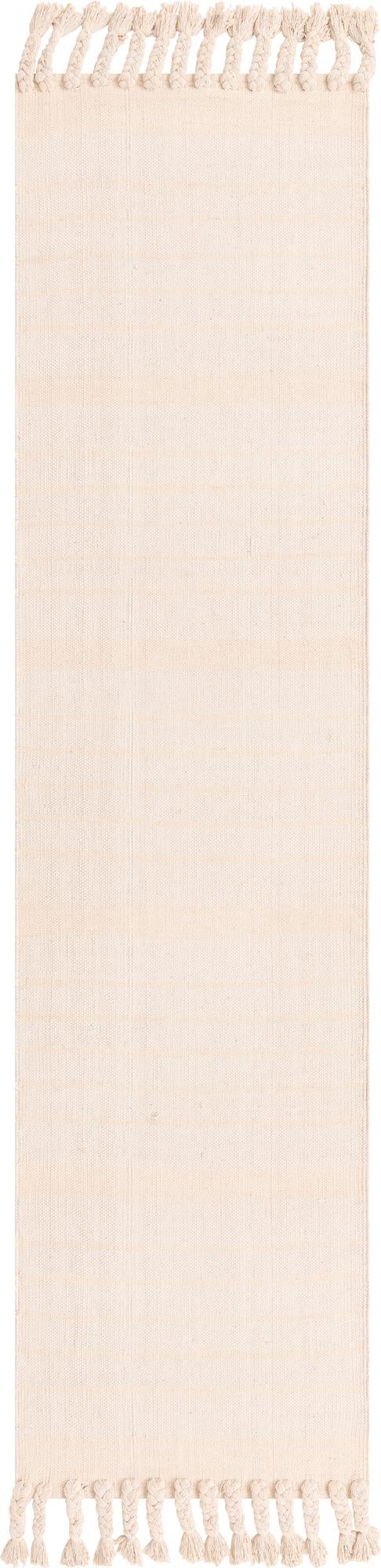 Thar Cotton Collection Area Rug - Borsh Runner Beige and White  lifestyle 125
