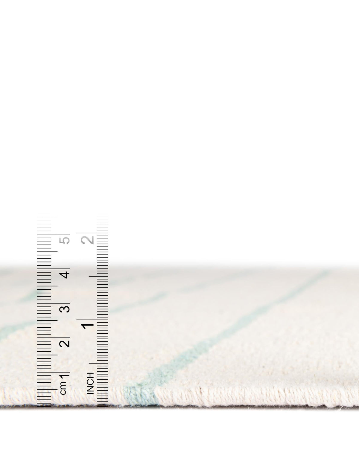 Thar Cotton Collection Area Rug - Borsh Rectangle White and Aqua  lifestyle 87
