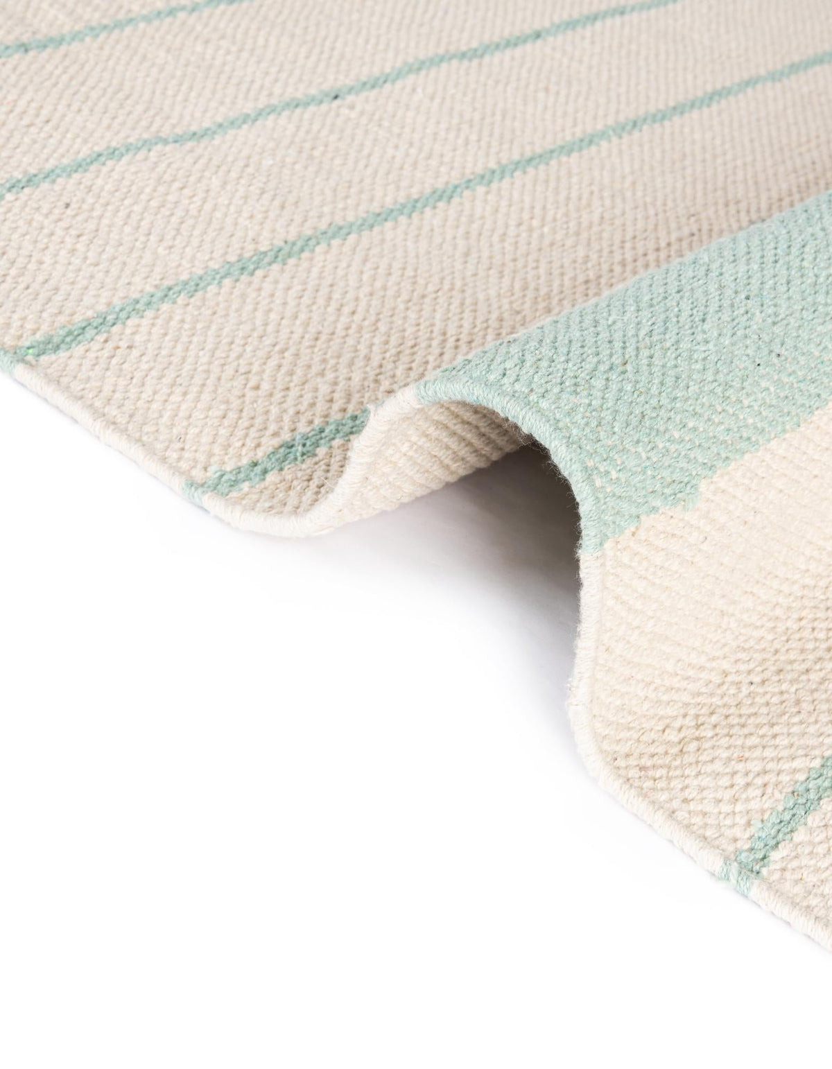 Thar Cotton Collection Area Rug - Borsh Rectangle White and Aqua  lifestyle 127