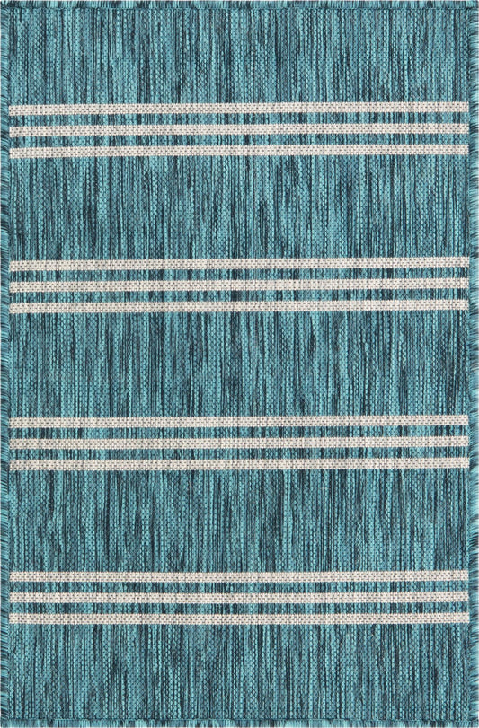 Urban Oasis Rugs Collection Area Rug -  District (Teal) Rectangle Teal Main