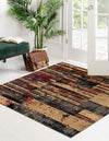 Neptune Elegance Collection Area Rug - Triton Square Multi  lifestyle 22
