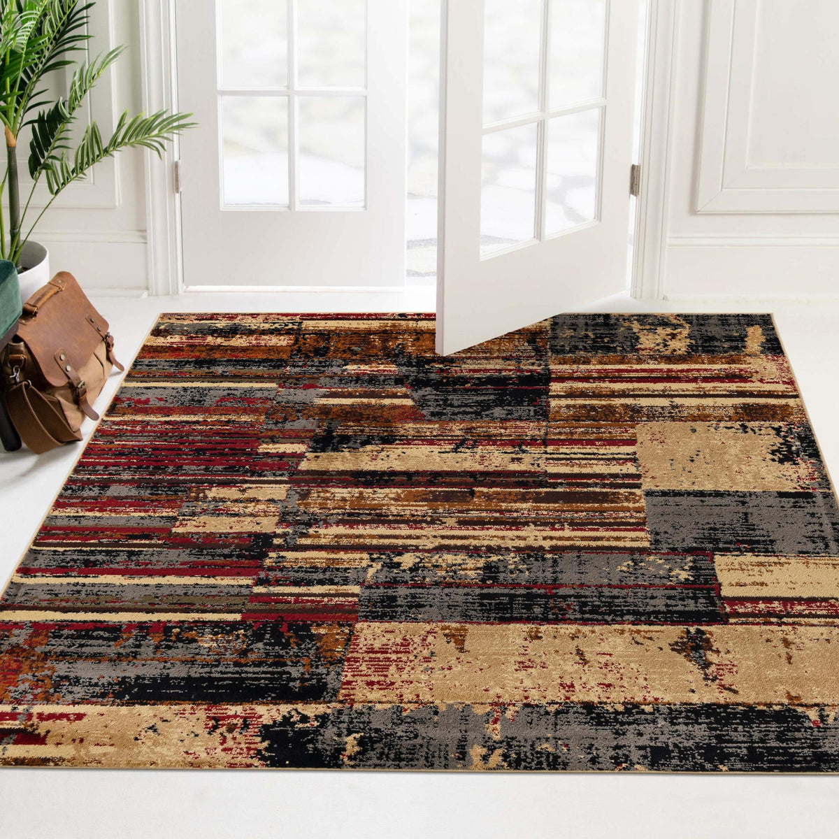 Neptune Elegance Collection Area Rug - Triton Square Multi  lifestyle 66