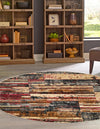 Neptune Elegance Collection Area Rug - Triton Round Multi  lifestyle 23