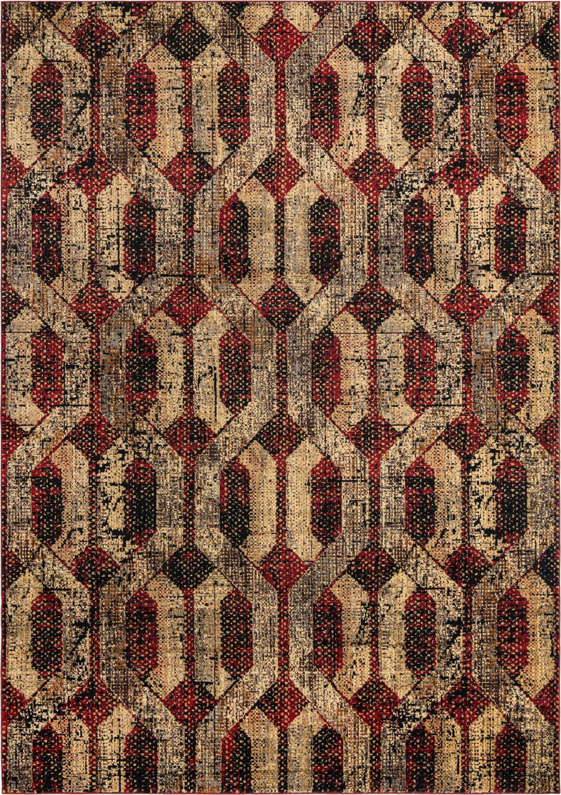 Neptune Elegance Collection Area Rug -  Larissa Rectangle Burgundy  lifestyle 4
