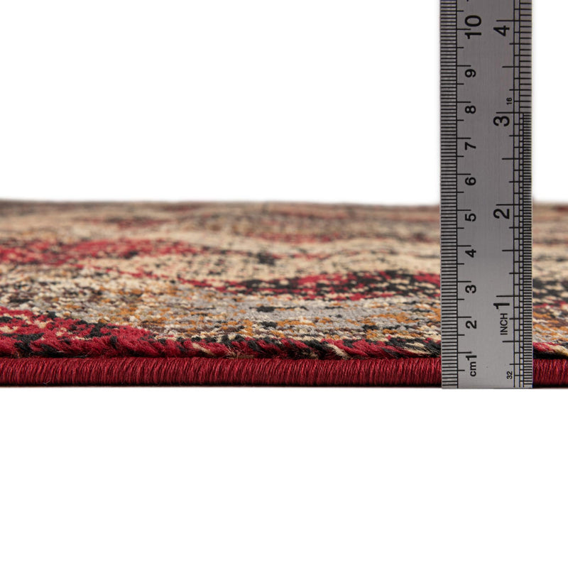 Neptune Elegance Collection Area Rug -  Larissa Rectangle Burgundy  lifestyle 19