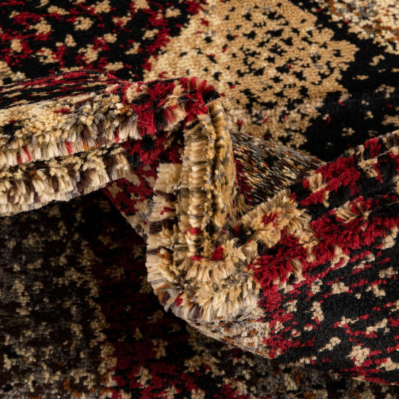 Neptune Elegance Collection Area Rug -  Larissa Rectangle Burgundy  lifestyle 28