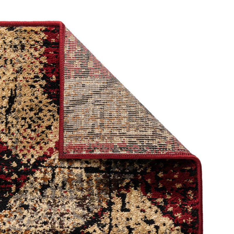 Neptune Elegance Collection Area Rug -  Larissa Rectangle Burgundy  lifestyle 31
