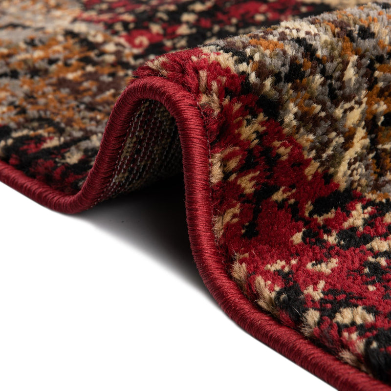 Neptune Elegance Collection Area Rug -  Larissa Rectangle Burgundy  lifestyle 34