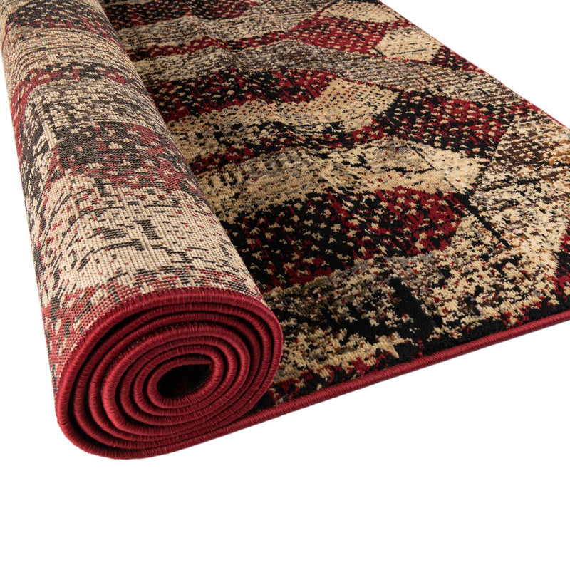 Neptune Elegance Collection Area Rug -  Larissa Rectangle Burgundy  lifestyle 40