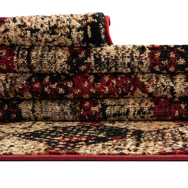 Neptune Elegance Collection Area Rug -  Larissa Rectangle Burgundy  lifestyle 46