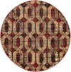 Neptune Elegance Collection Area Rug -  Larissa Round Burgundy  lifestyle 54