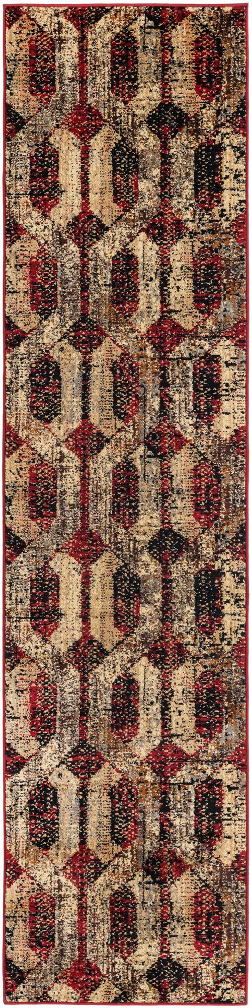 Neptune Elegance Collection Area Rug -  Larissa Runner Burgundy  lifestyle 55