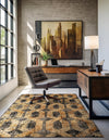 Neptune Elegance Collection Area Rug -  Larissa Rectangle Black Gray  lifestyle 11