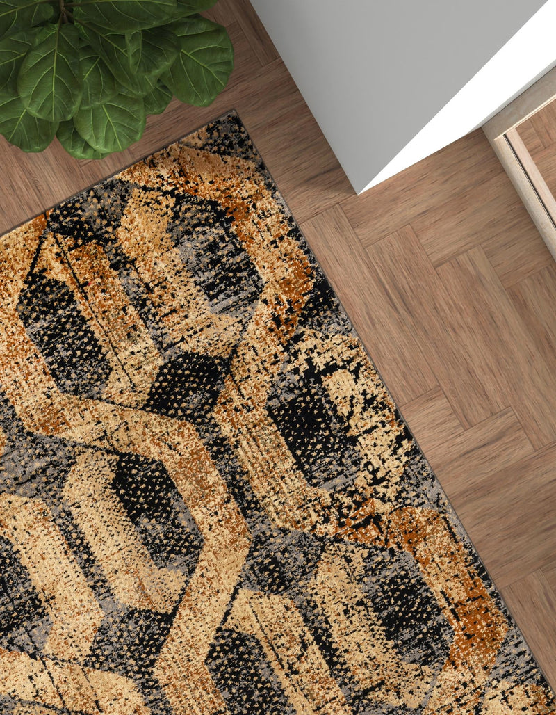 Neptune Elegance Collection Area Rug -  Larissa Rectangle Black Gray  lifestyle 17