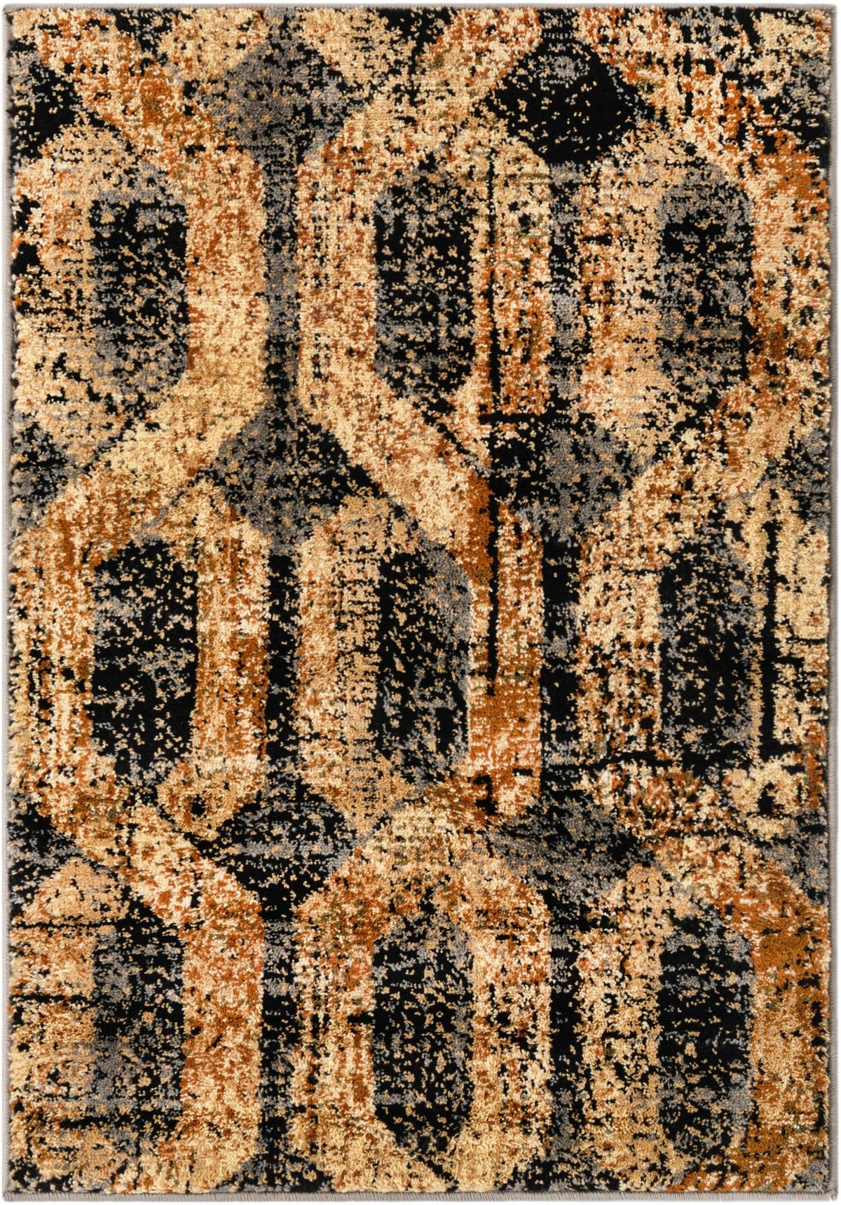 Neptune Elegance Collection Area Rug -  Larissa Rectangle Black Gray  lifestyle 3