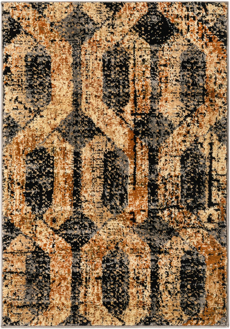 Neptune Elegance Collection Area Rug -  Larissa Rectangle Black Gray  lifestyle 3