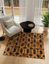 Neptune Elegance Collection Area Rug -  Larissa Square Black Gray  lifestyle 68