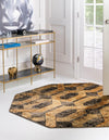 Neptune Elegance Collection Area Rug -  Larissa Octagon Black Gray  lifestyle 70