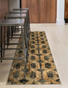 Neptune Elegance Collection Area Rug -  Larissa Runner Black Gray  lifestyle 70