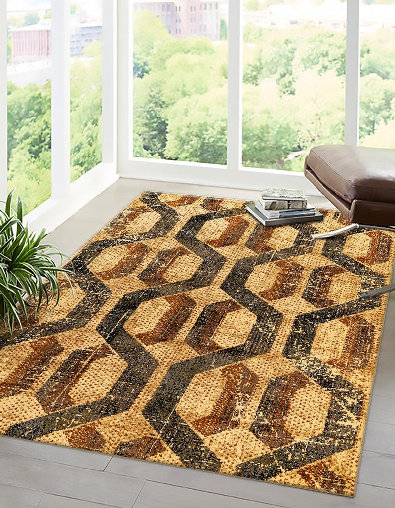 Neptune Elegance Collection Area Rug -  Larissa Rectangle Beige Cream  lifestyle 4