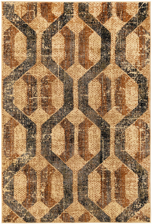 Neptune Elegance Collection Area Rug -  Larissa Rectangle Beige Cream Main