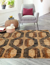 Neptune Elegance Collection Area Rug -  Larissa Square Beige Cream  lifestyle 83