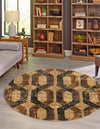 Neptune Elegance Collection Area Rug -  Larissa Round Beige Cream  lifestyle 57