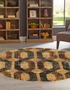 Neptune Elegance Collection Area Rug -  Larissa Round Beige Cream  lifestyle 64