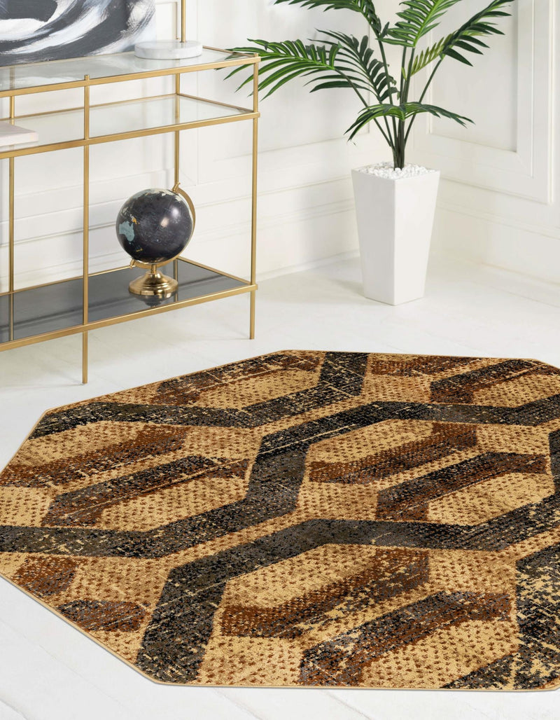 Neptune Elegance Collection Area Rug -  Larissa Octagon Beige Cream  lifestyle 58