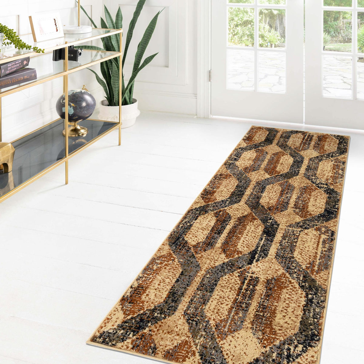 Neptune Elegance Collection Area Rug -  Larissa Runner Beige Cream  lifestyle 142