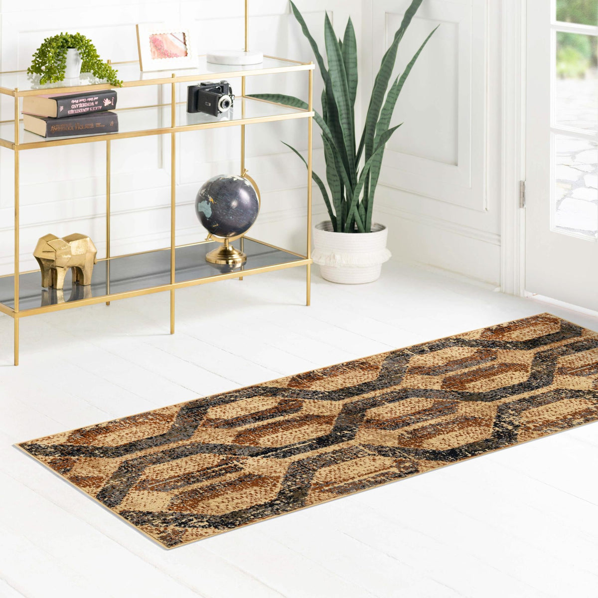 Neptune Elegance Collection Area Rug -  Larissa Runner Beige Cream  lifestyle 147