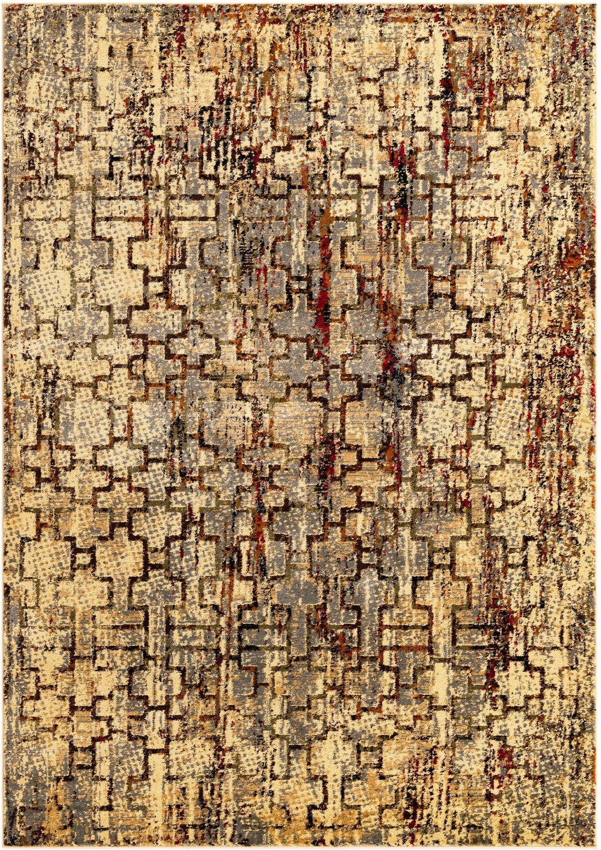 Neptune Elegance Collection Area Rug -  Proteus Rectangle Beige Cream  lifestyle 3