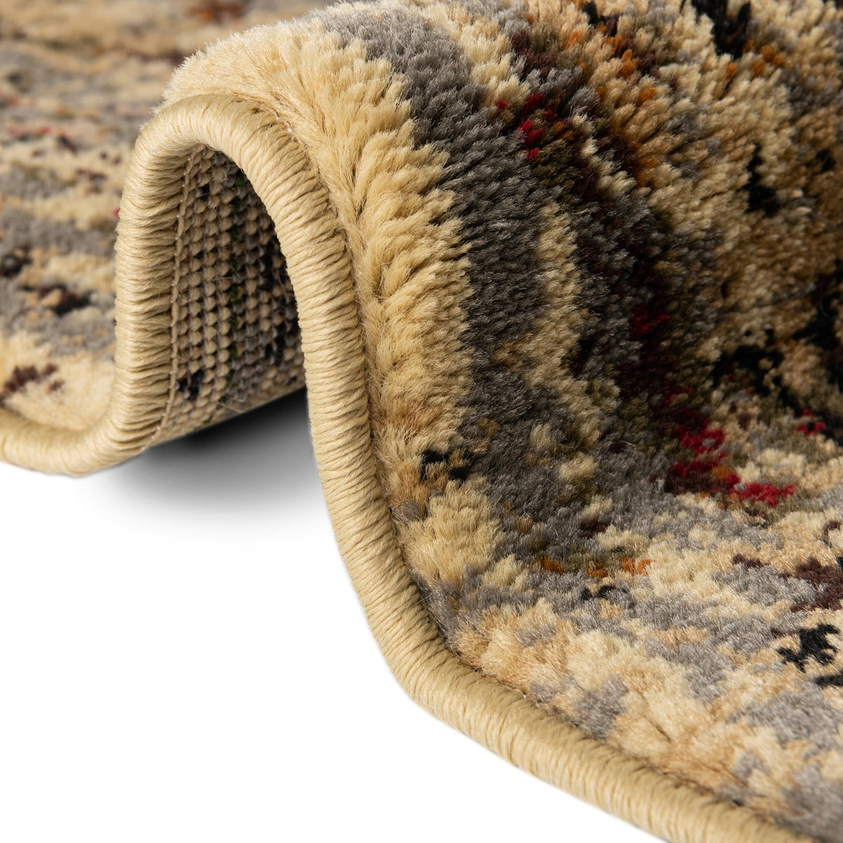 Neptune Elegance Collection Area Rug -  Proteus Round Beige Cream  lifestyle 92