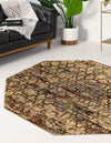 Neptune Elegance Collection Area Rug -  Proteus Octagon Beige Cream  lifestyle 59