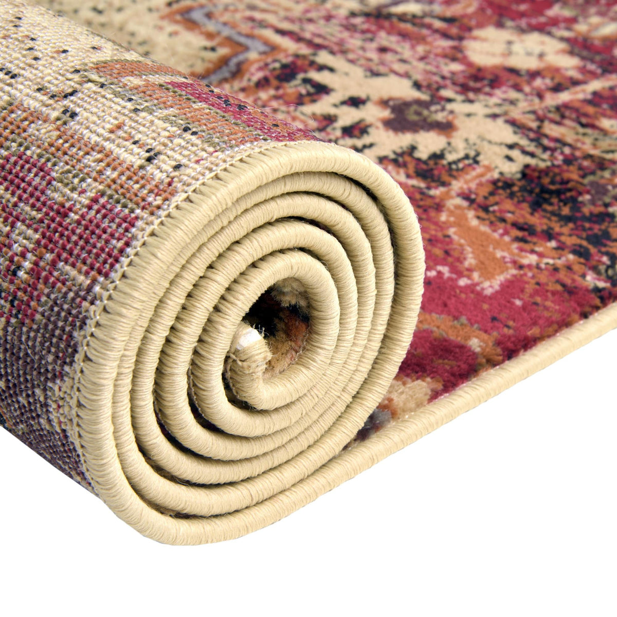 Neptune Elegance Collection Area Rug -  Naiad Rectangle Burgundy Beige  lifestyle 11