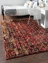 Neptune Elegance Collection Area Rug -  Proteus Rectangle Burgundy  lifestyle 4